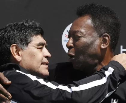 Maradona and Pele