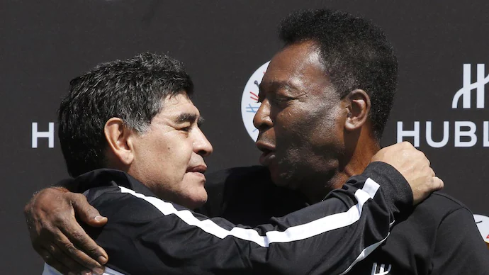 Maradona and Pele