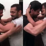 Salman khan hugs shahrukh khan